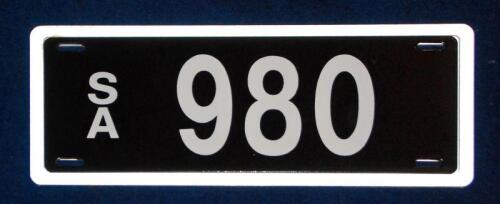 Three-digit South Australian heritage plate &lsquo;980&rsquo;, sold with rights to display, offered from the Estate of the Late John Ellis