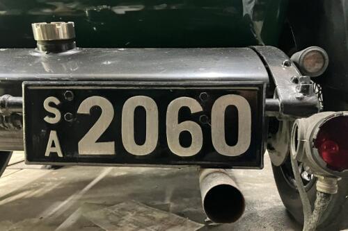 Four-digit South Australian heritage plate &lsquo;2060&rsquo;, sold with rights to display, offered from the Estate of the Late John Ellis