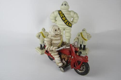 MICHELIN: A group of reproduction Michelin Bibendum items