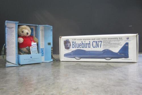 DONALD CAMPBELL: Two Donald Campbell related items, Bluebird CN7 & Mister Whopitt bear