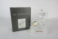 MICHELIN: A Bibendum figure crystal clock