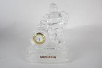 MICHELIN: A Bibendum figure crystal clock - 2