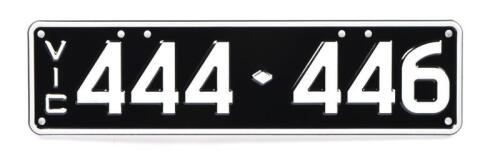 Six-digit Victorian Custom numerical plates &lsquo;444.446&rsquo;, sold with rights to display&nbsp;