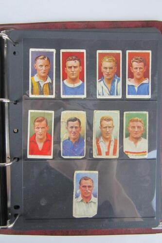 CIGARETTE CARDS: W.D & H.O Wills "Association Footballers". Including T.Holley, R.Hollingworth, W.Steel.