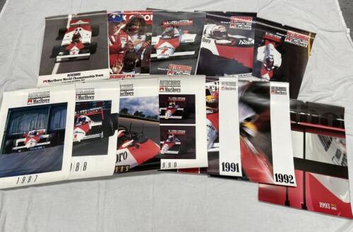 F1 MARLBORO CALENDARS: Twelve Limited Edition calendars, [LOCATION: MOORABBIN]