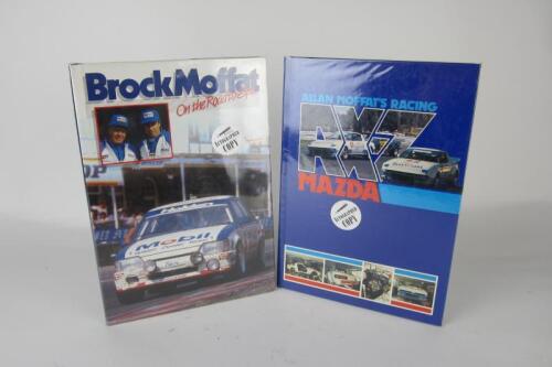 MOFFAT/BROCK: Two hardcover books detailing Allan Moffat and Peter Brock racing. Allan Moffat and Peter Brock signatures