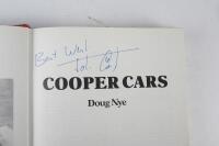 COOPER: 'Cooper Cars' hardcover book by Doug Nye. John Cooper signature. - 2