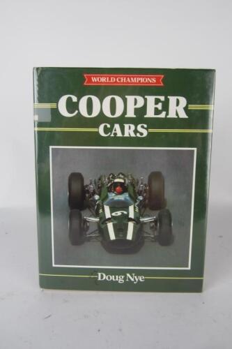 COOPER: 'Cooper Cars' hardcover book by Doug Nye. John Cooper signature.