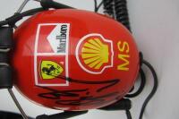 FERRARI: An original pair of Scuderia Ferrari team headset and microphone (signed Schumacher & Todt) - 3