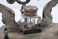 An important early inkwell form racing trophy, inscribed &ldquo;L.C.C.A 1933 AUSTRALIAN GRAND PRIX 200 Mile Road Race - 8