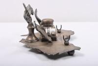 An important early inkwell form racing trophy, inscribed &ldquo;L.C.C.A 1933 AUSTRALIAN GRAND PRIX 200 Mile Road Race - 9