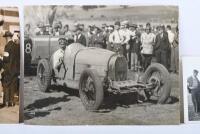 BUGATTI: An interesting trio of original black and white Bugatti photographs. Arthur Terdich Bugatti pictures - 2