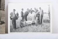 BUGATTI: An interesting trio of original black and white Bugatti photographs. Arthur Terdich Bugatti pictures - 4