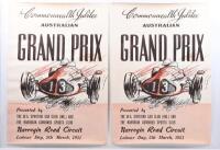 1951 AGP: Two reproduction posters taken from the programmes for the 1951 AGP