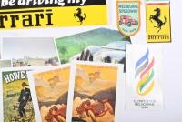 MOTORING: A collection of various motoring ephemera including postcards, cloth badges, blank cards with tin inserts - 3