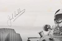 1963 AGP: Three original items from 1963. Original signed poster from the 1963 AGP at Warwick Farm, NSW. Signed by 1st place winner Jack Brabham and further signed by Jackie Stewart - 3