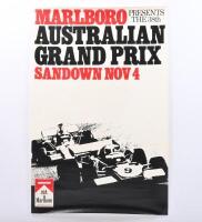 1973 AGP: An original poster for the 1973 AGP, Sandown, VIC