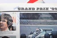 BRITISH GRAND PRIX: Two 1980 British Grand Prix items. Official Programme & Event Guide. Programme with numerous signatures including Gilles Villeneuve, J.P. Jabouille, Didier Pironi - 5