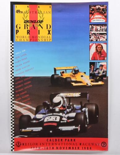 1984 AGP: Two original posters for the 1984 AGP, Calder Park, VIC
