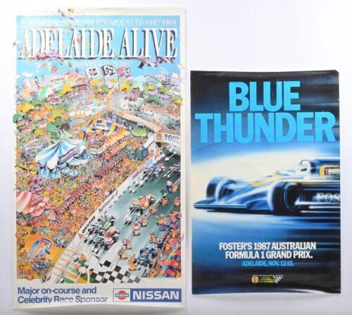 1987 AGP: Two original posters for the 1987 AGP, Adelaide, SA