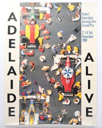 1989 AGP: An original poster for the 1989 AGP, Adelaide, SA