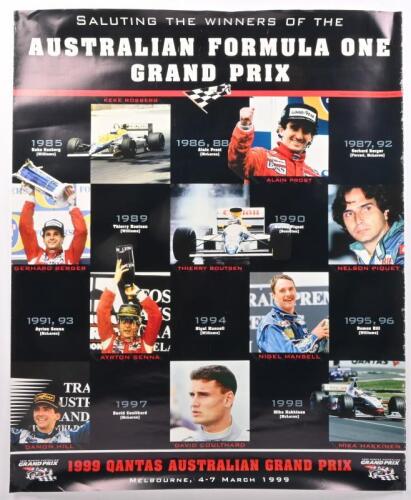 1999 AGP: A group of original promotional posters for the 1999 AGP, Albert Park, VIC.
