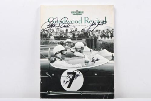 GOODWOOD: A September 2003 'Goodwood Revival' Programme. Front cover signed by Emanuele Pirro, John Surtees, Stirling Moss & Richard Attwood