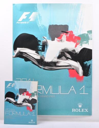2016 AGP: An original March 2016 Australian Grand Prix, Melbourne promotional poster. With Official Programme