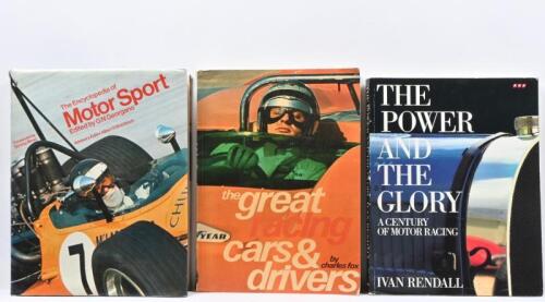 MOTOR RACING: Three publications regarding motor sport. 'THE POWER AND THE GLORY' softcover book by Ivan Rendall