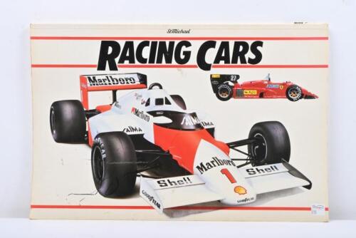 RACING CARS: A folio of 'RACING CARS' featuring Formula 1 racing cars. Text by David Hodges, artwork by Jim Barber