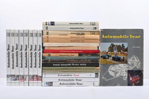 AUTOMOBILE YEAR: Twenty-five editions of 'Automobile Year'. Year range of 1955-1956 to 2009/10
