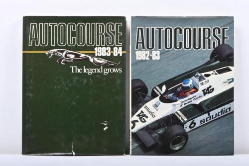 AUTOCOURSE: Two 'AUTOCOURSE' year books. 1982-83 & 1983-84 years