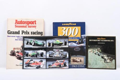 MOTOR SPORT: A collection of items and publications related to motor sport. 1970's Autosport' publications & 'John Player MOTORSPORT YEARBOOK 1974' softcover book by Barrie Gill