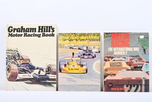 MOTOR RACING: Three hardcover books detailing motor racing. 'GREAT AUSTRALIAN MOTOR RACING PICTURES' edited by Bryan Hanrahan