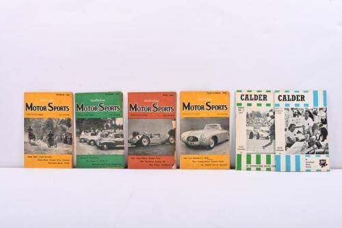 CALDER: Two 1970s Calder Park Victoria official programmes along with four 1952 editions of Australian Motor Sports magazine