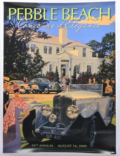 PEBBLE BEACH: A 2009 PEBBLE BEACH Concours D'Elegance&nbsp;promotional poster