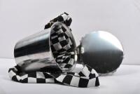 HANDBAG: A novel hand bag in the shape of a champagne bottle on ice with ice bucket by automotive artist Terry Lawrie - 3