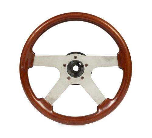 STEERING WHEEL: A Grant Classic wood rimmed steering wheel (105 47W)