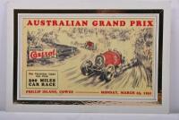 PHILLIP ISLAND: Two reproduction posters for the AUSTRALIAN GRAND PRIX. As held at Phillip Island 1931 & 1938 - 2