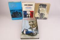 FRENCH CARS: Four hardcover books relating to French cars.