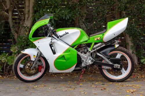 Suzuki RG250 track bike with Honda XL600cc engine