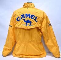 CAMEL: A original circa late 1980s Camel team Lotus Honda&nbsp;jacket by On the Limit clothing. Size Large. - 4