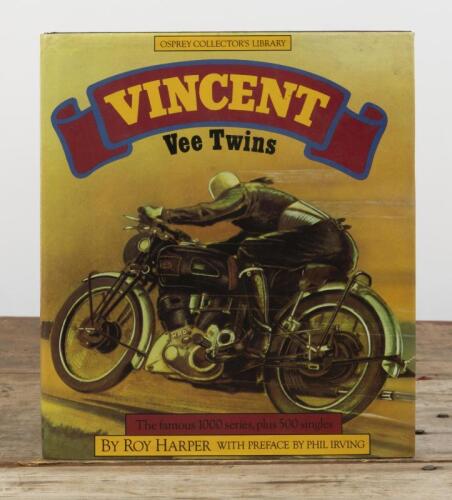 VINCENT: 'VINCENT VEE TWINS' hardcover book by Roy Harper with preface by Phil Irving
