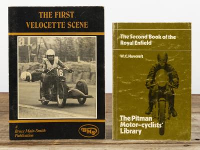 ROYAL ENFIELD/VELOCETTE: Two softcover booklets detailing Royal Enfield and Velocette motorcycles. 'The Second Book of the Royal Enfield' by W.C.Haycraft & 'THE FIRST VELOCETTE SCENE' booklet by Bruce Main-Smith