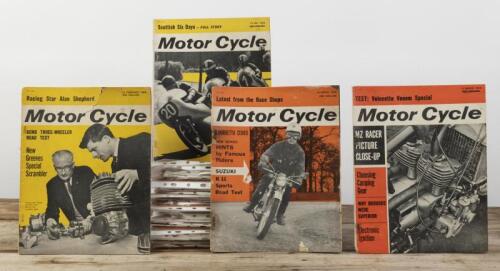 MOTOR CYCLING: Forty issues of Motor Cycling magazine from 1964, Vol 113. Issue range of No. 3164 -3210