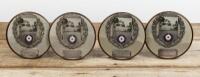 BATHURST: Four round trophy plaques from the 1962 Bathurst Jrn. & Snr Sidecar GP racers awards to J.Craig (passenger)1st, 2nd (x2) & 3rd places
