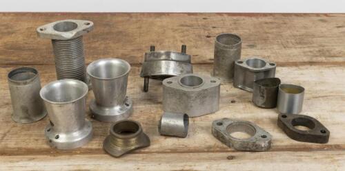 CARBIE: Various carbie fittings including bell mounts, slides and spacers