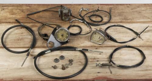 HONDA: A collection of miscellaneous&nbsp;Japanese parts including a Honda 50 'postie' speedo
