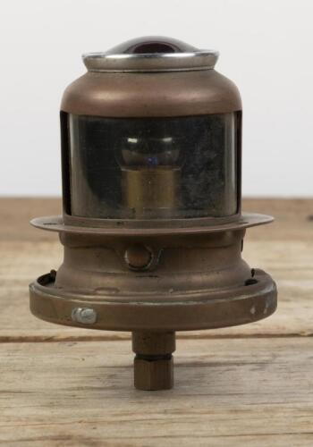 TAIL LAMP: A vintage pre war JOSEPH LUCAS TYPE MT 110 brass rear tail light