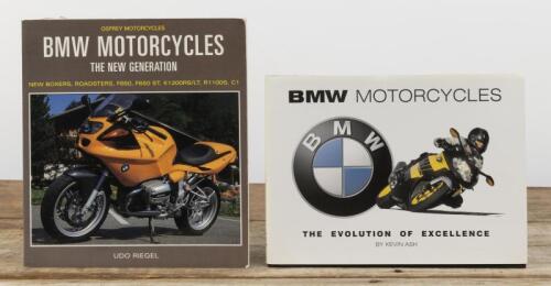 BMW: Two BMW Motorcycle books. 'BMW MOTORCYCLES - THE EVOLUTION OF EXCELLENCE' hardcover book by Kevin Ash